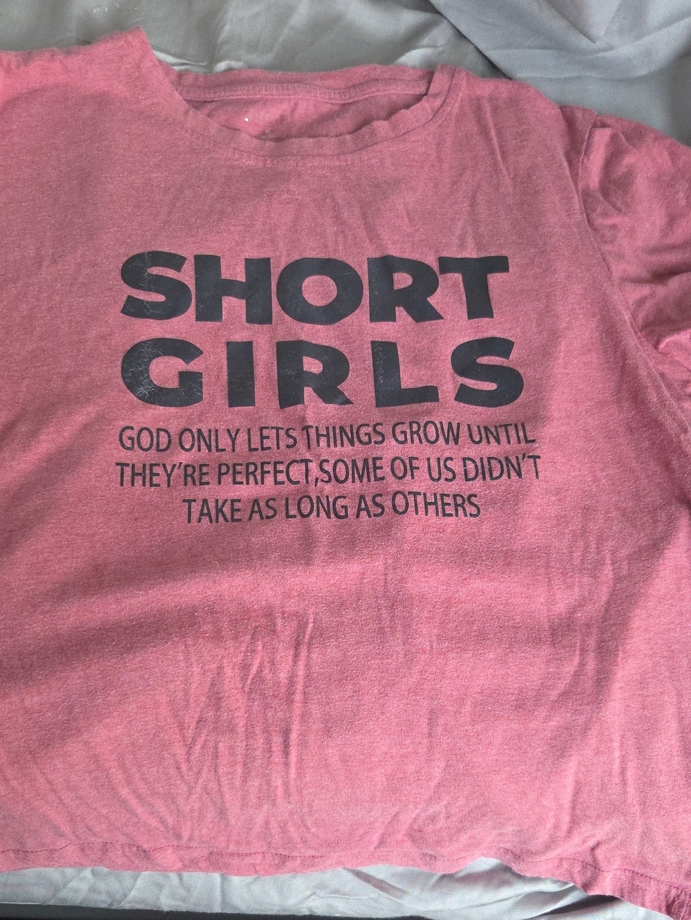 Short Womens Pink Graphic Tee - Women’s Casual Top